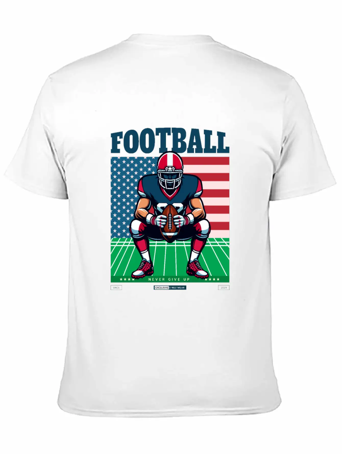 American Football T-Shirt Essential Cotton Tee For Daily Outfits – Unisex Style
