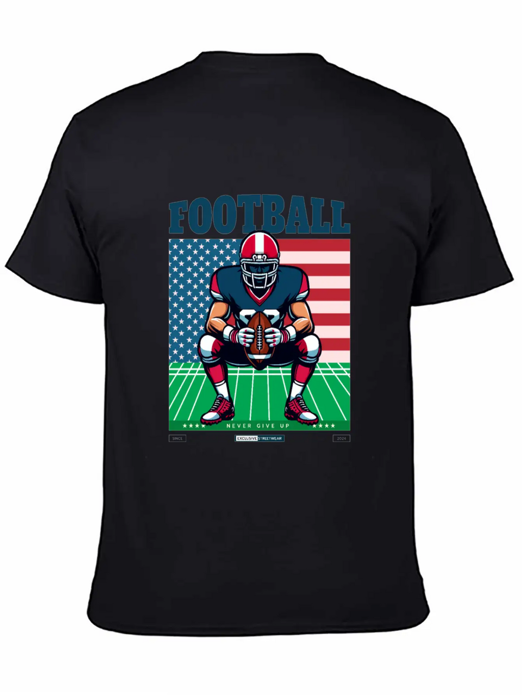 American Football T-Shirt Essential Cotton Tee For Daily Outfits – Unisex Style