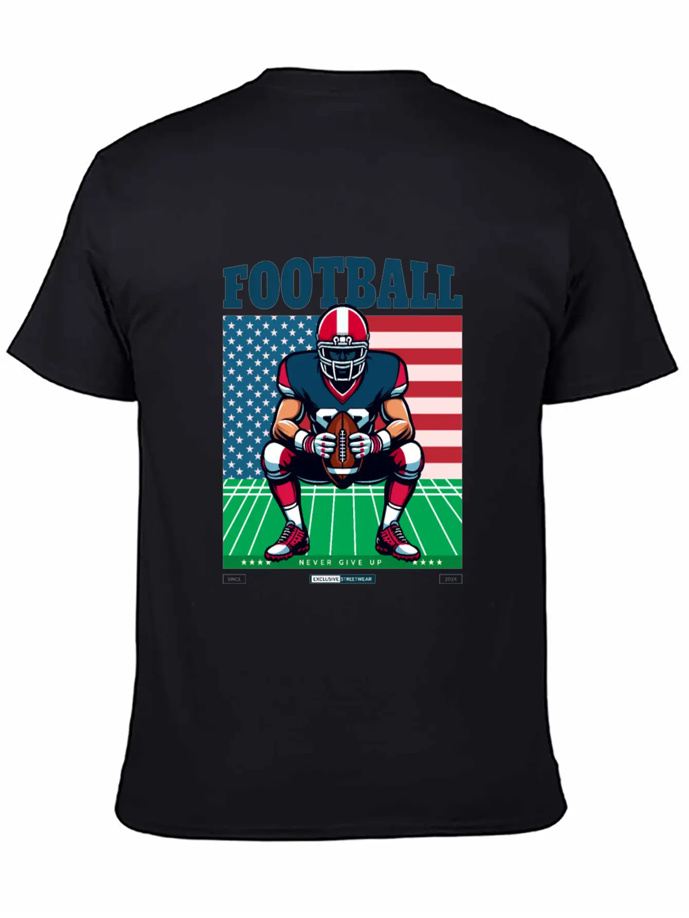 American Football T-Shirt Essential Cotton Tee For Daily Outfits – Unisex Style