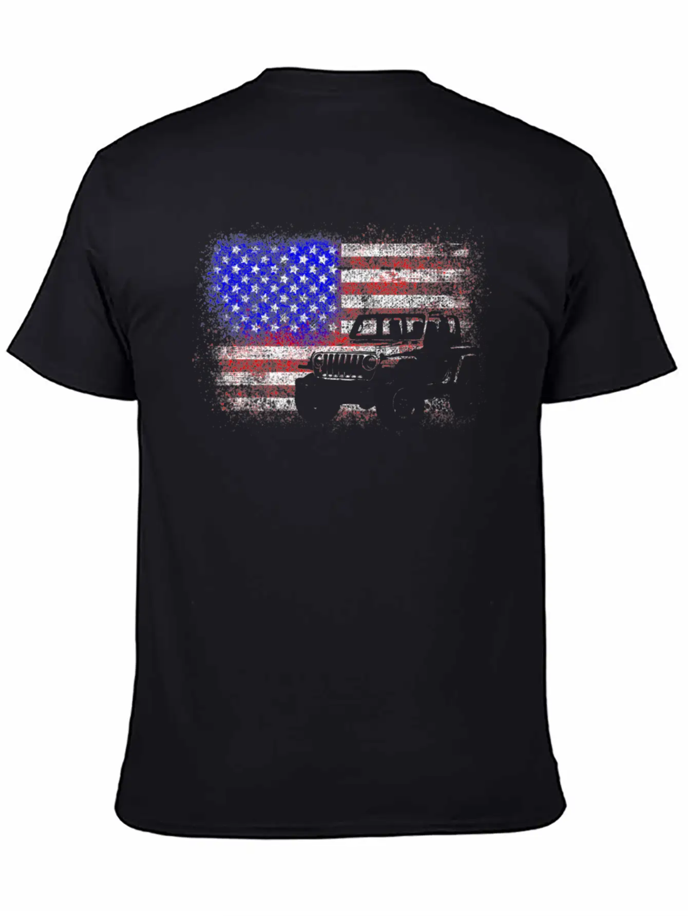 American US Flag 4X4 Off-Road Breathable Graphic T-Shirt – Perfect For Casual Days