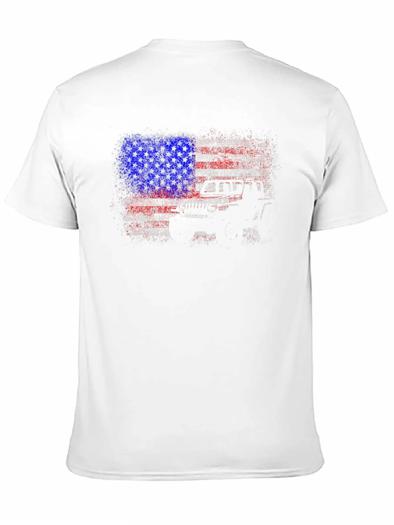 American US Flag 4X4 Off-Road Breathable Graphic T-Shirt – Perfect For Casual Days