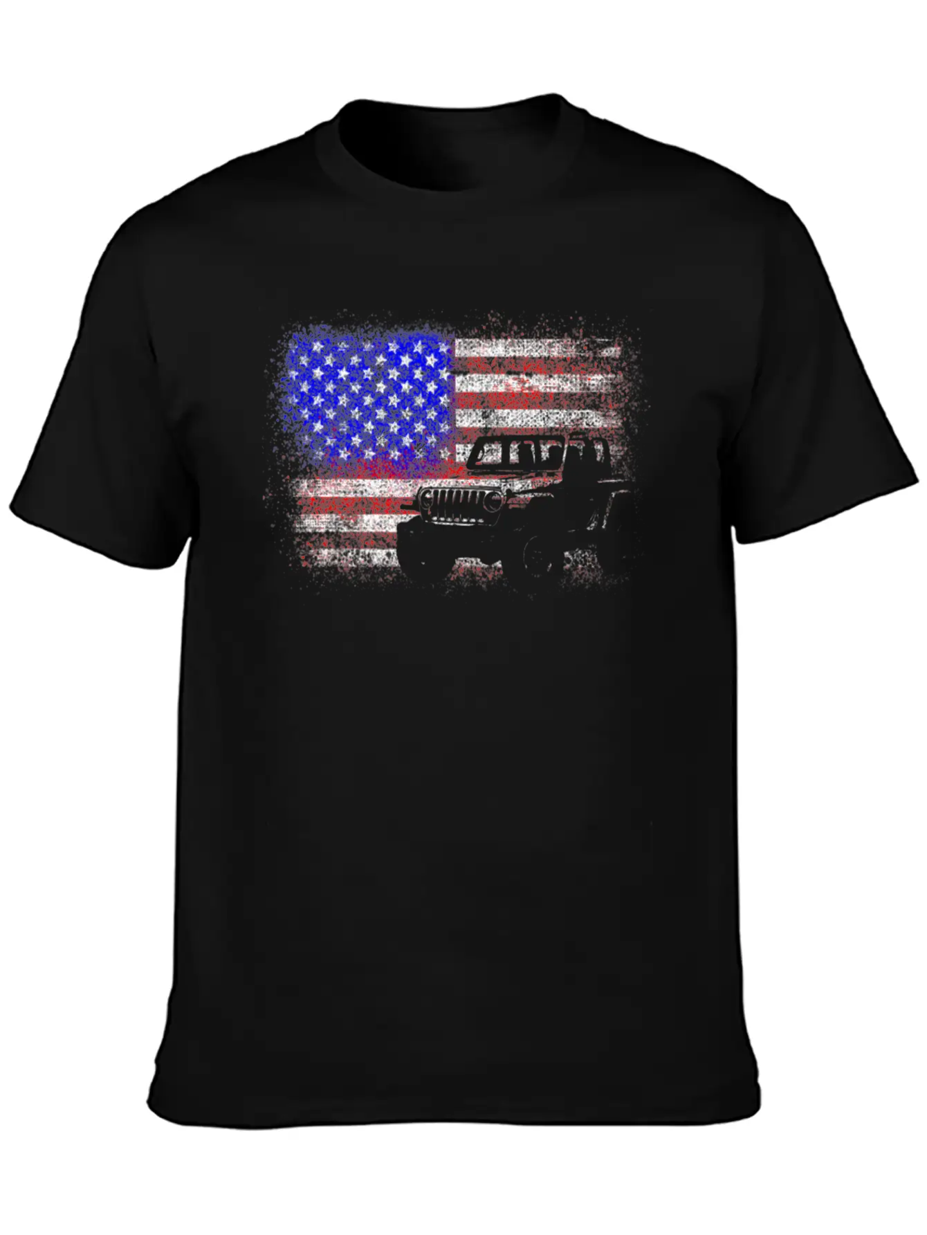 American US Flag 4X4 Off-Road Breathable Graphic T-Shirt – Perfect For Casual Days