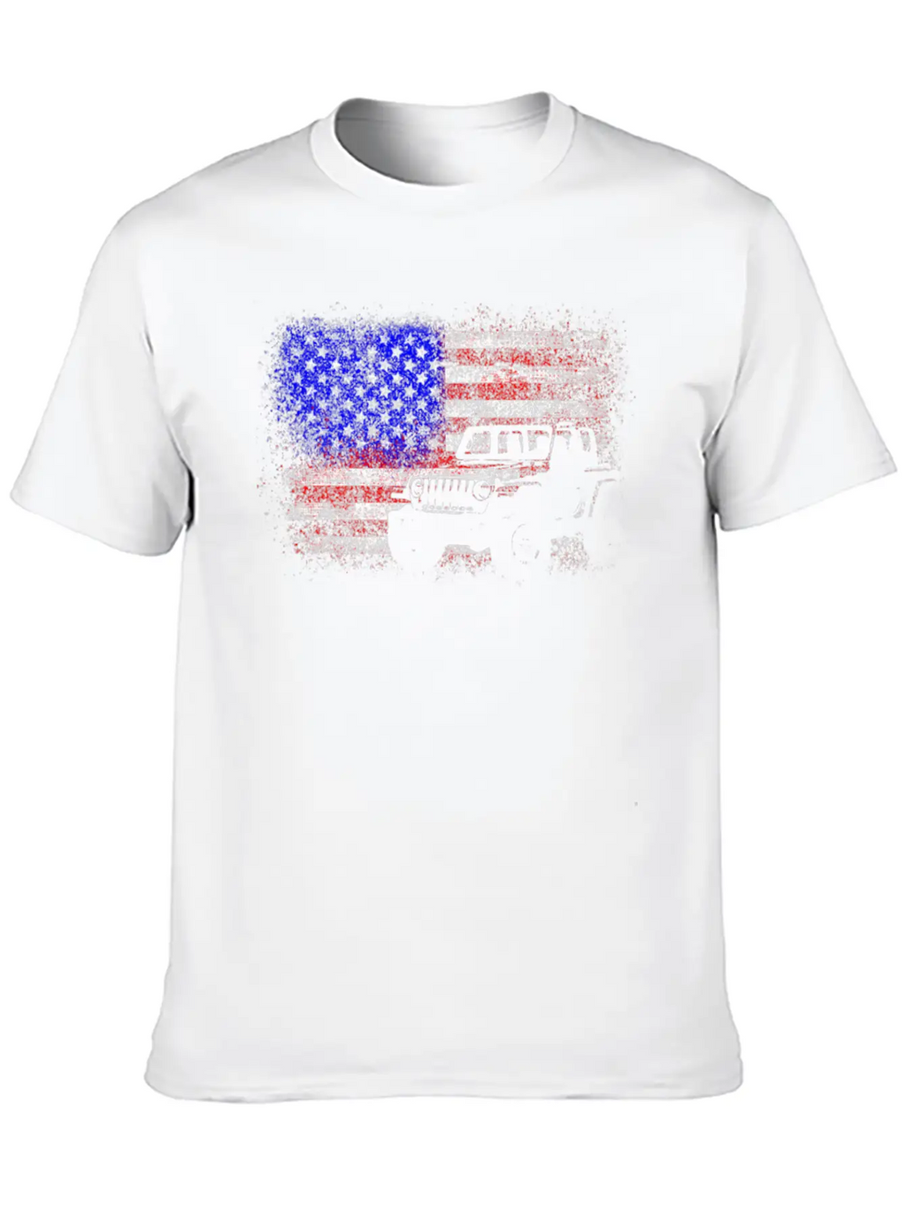 American US Flag 4X4 Off-Road Breathable Graphic T-Shirt – Perfect For Casual Days