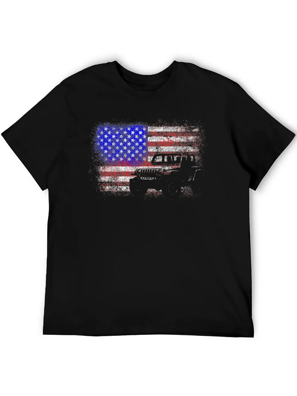 American US Flag 4X4 Off-Road Breathable Graphic T-Shirt – Perfect For Casual Days