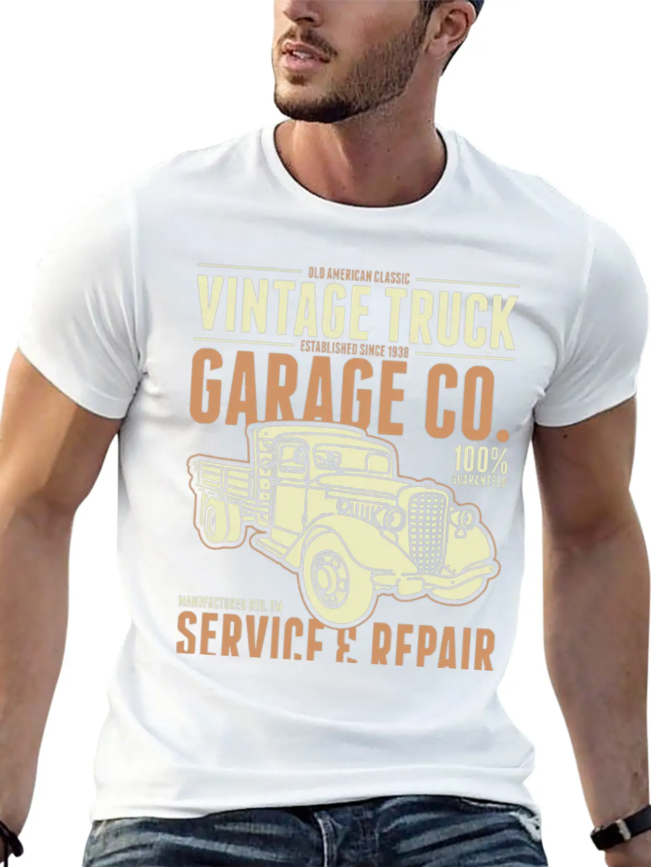 American Vintage Truck Timeless Short Sleeve Tee – Comfy And Minimalist Design