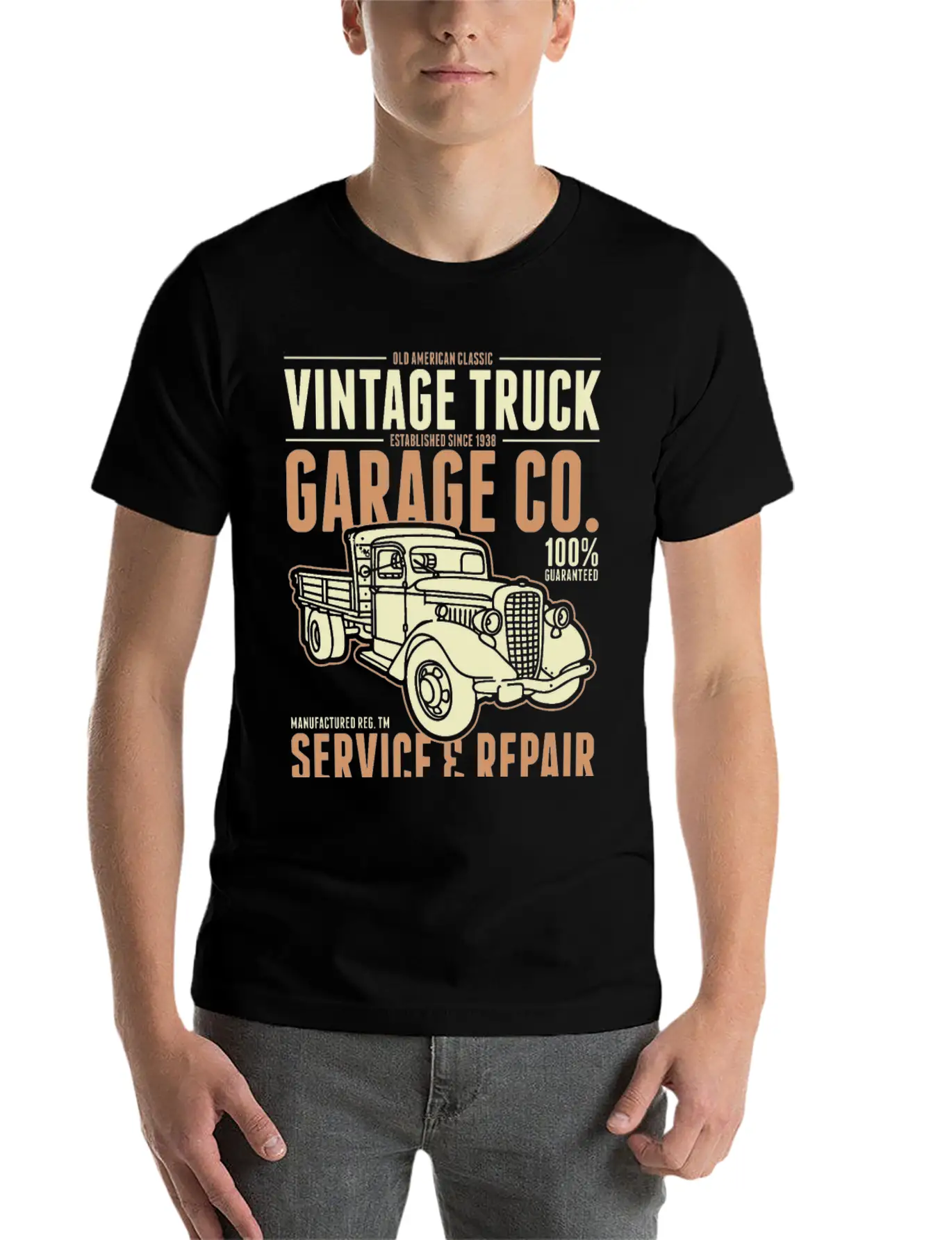 American Vintage Truck Timeless Short Sleeve Tee – Comfy And Minimalist Design