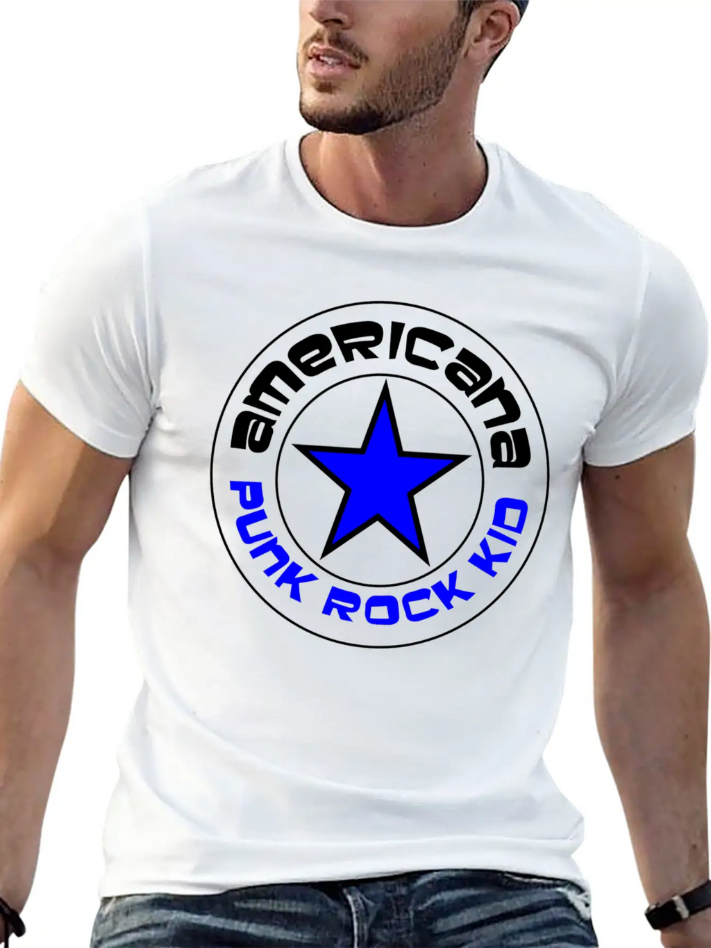 Americana Punk Rock Kid Breathable Graphic T-Shirt – Perfect For Casual Days