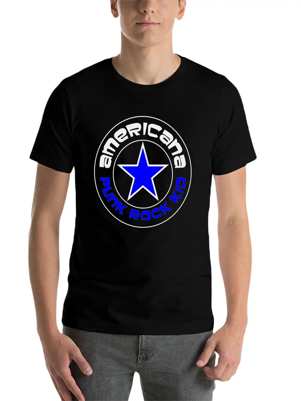 Americana Punk Rock Kid Breathable Graphic T-Shirt – Perfect For Casual Days