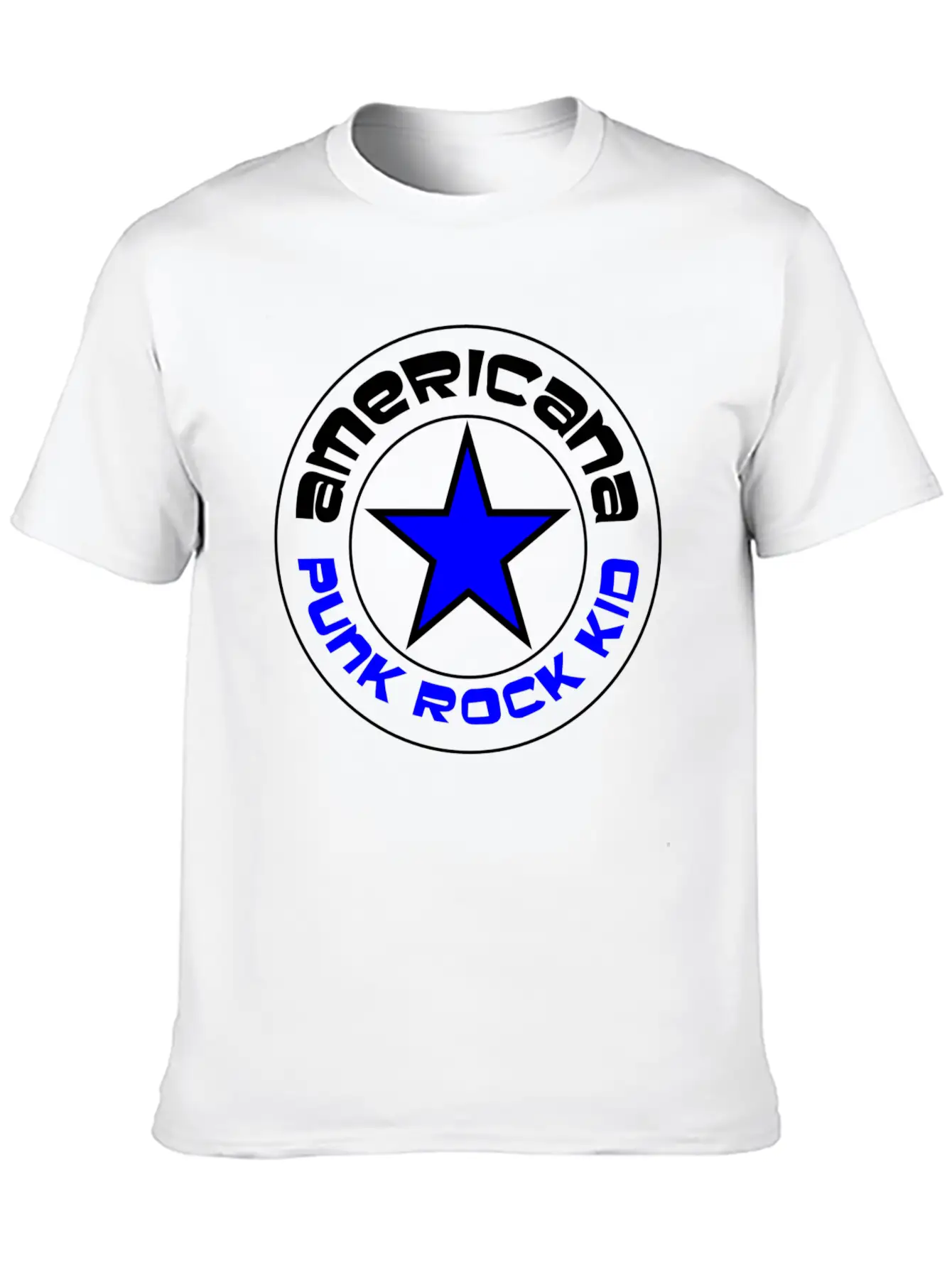 Americana Punk Rock Kid Breathable Graphic T-Shirt – Perfect For Casual Days