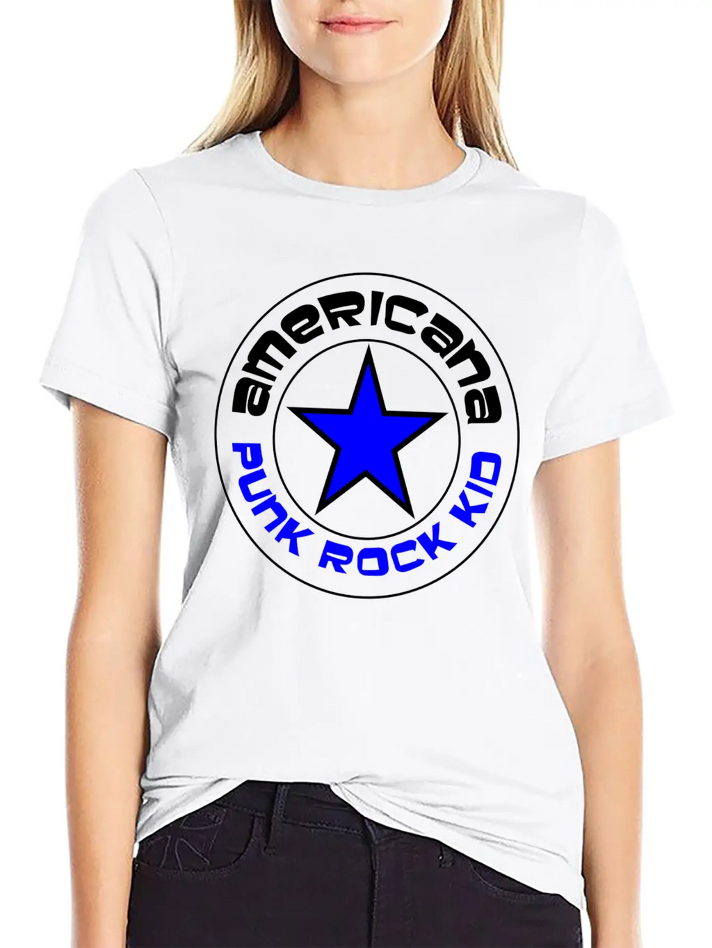 Americana Punk Rock Kid Breathable Graphic T-Shirt – Perfect For Casual Days