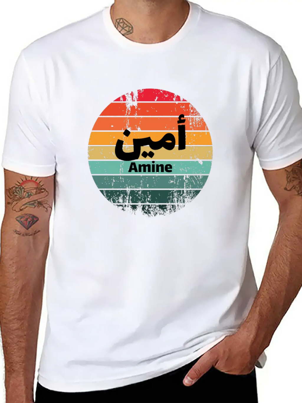 Amine In Arabic Timeless Short Sleeve Tee – Comfy And Minimalist Design