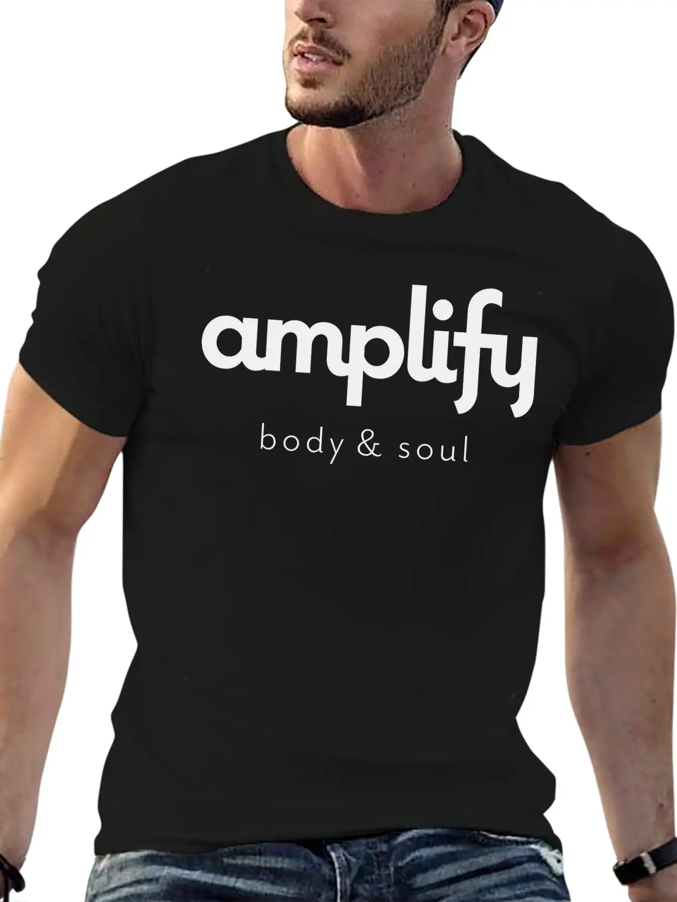 Amplify Logo Basic Graphic T-Shirt – Daily Comfort In Soft Cotton