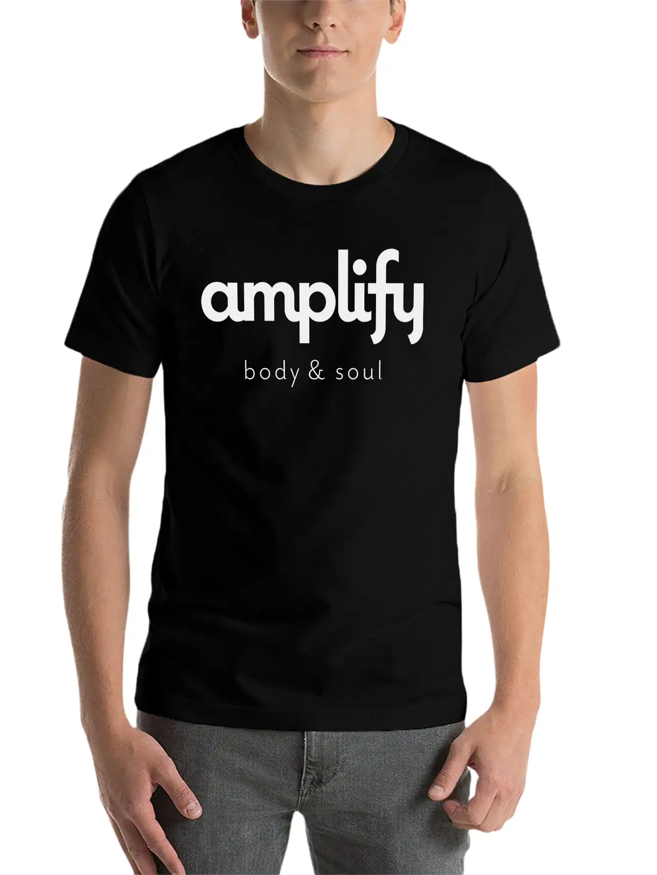 Amplify Logo Basic Graphic T-Shirt – Daily Comfort In Soft Cotton