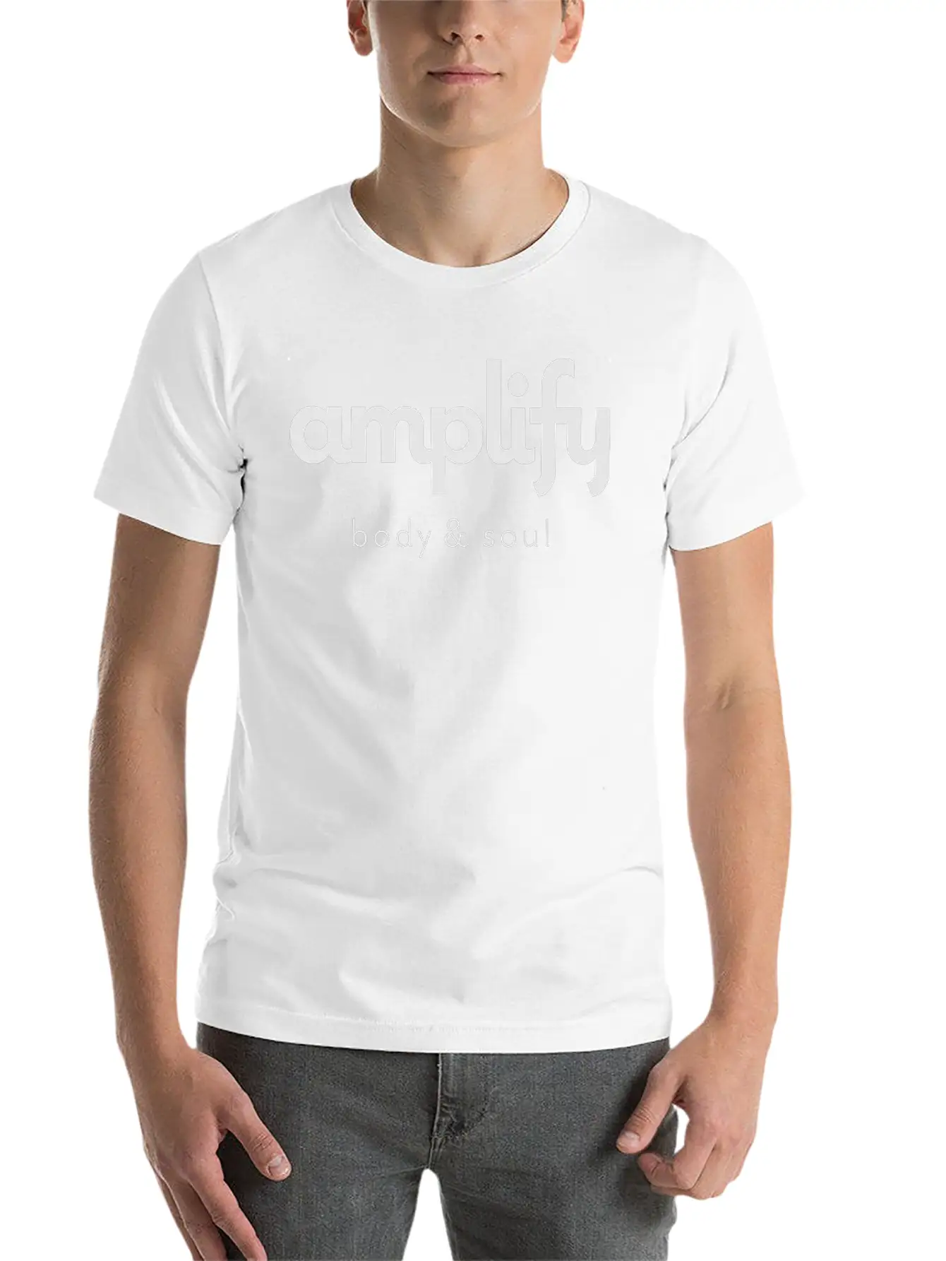 Amplify Logo Basic Graphic T-Shirt – Daily Comfort In Soft Cotton