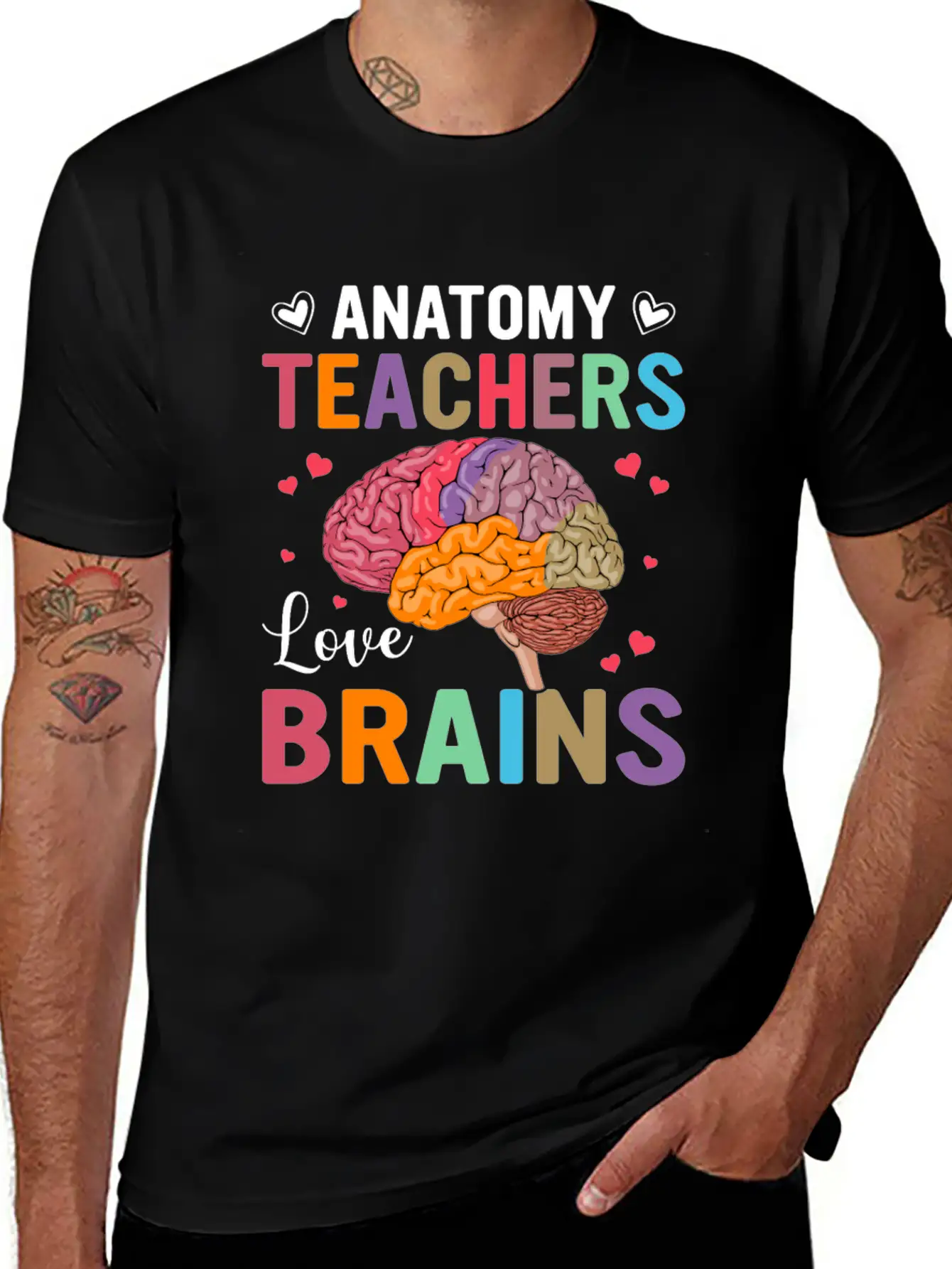 Anatomy Teachers Love Brains Classic Cotton Tee – Unisex Comfort For Any Season