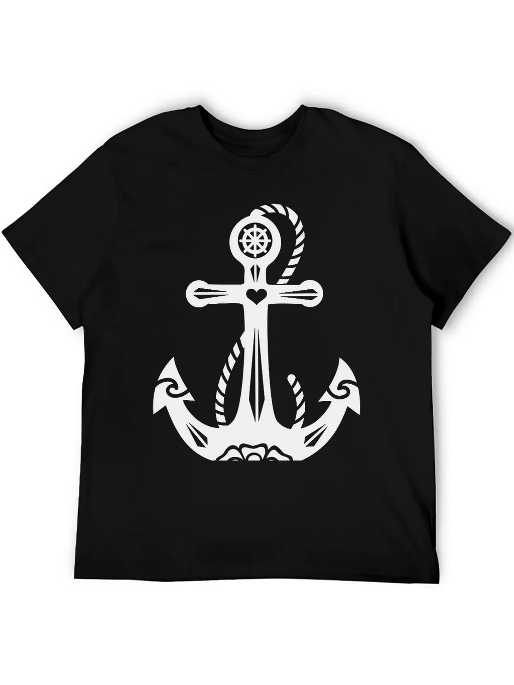 Anchor & Sacred Rose, Symbol Hope, Faith & Love Classic Cotton Tee – Unisex Comfort For Any Season