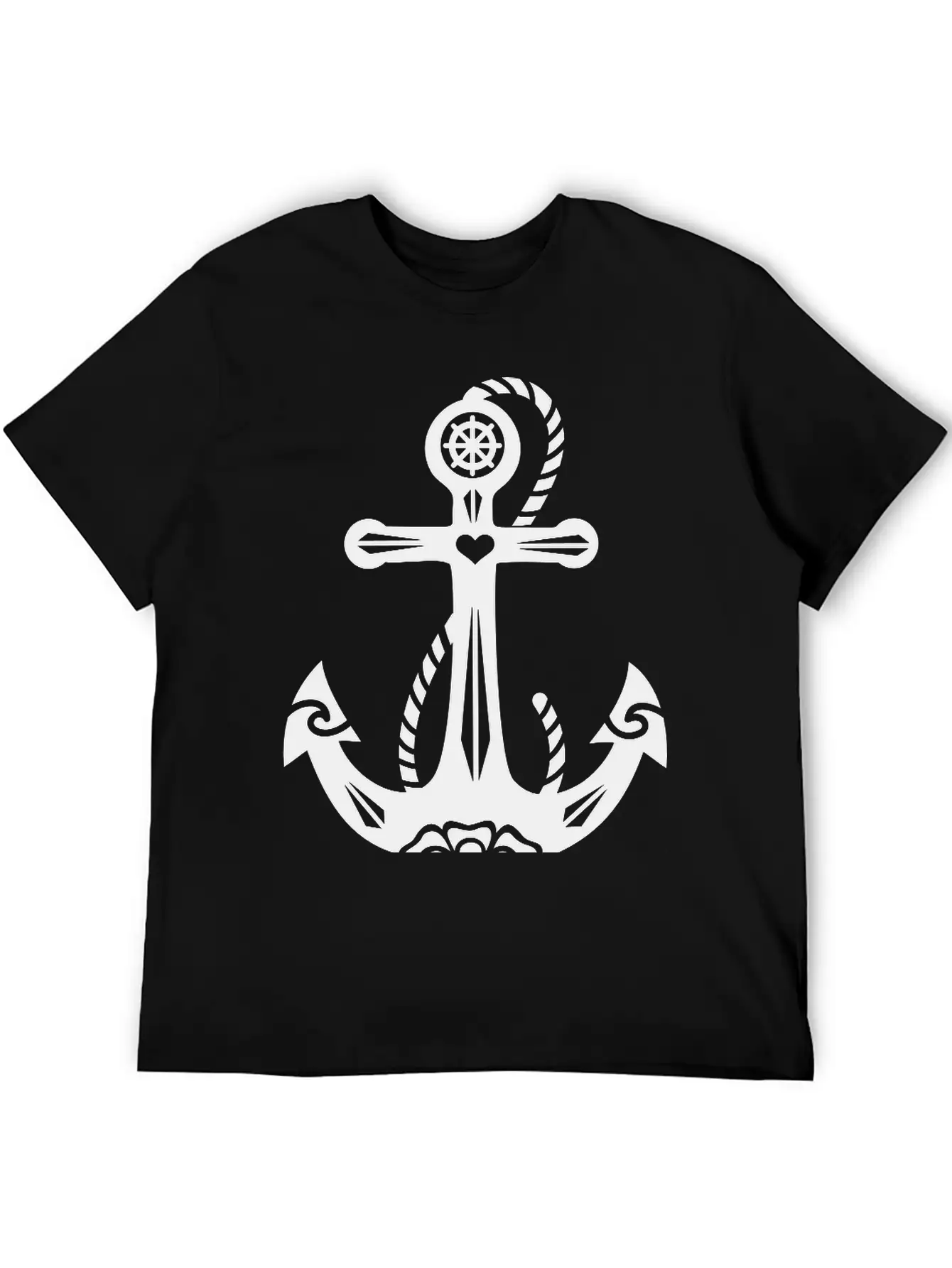 Anchor & Sacred Rose, Symbol Hope, Faith & Love Classic Cotton Tee – Unisex Comfort For Any Season