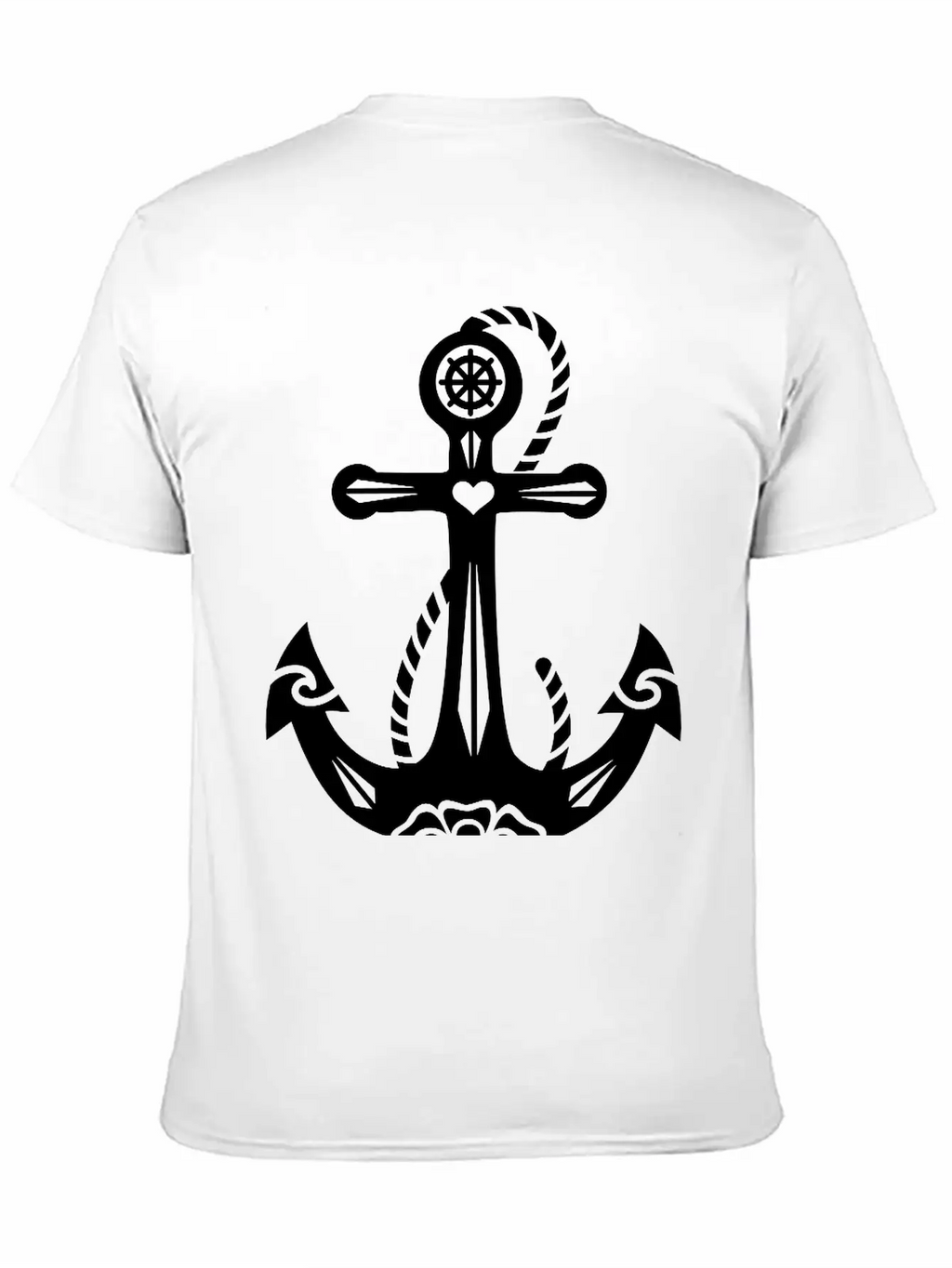 Anchor & Sacred Rose, Symbol Hope, Faith & Love Classic Cotton Tee – Unisex Comfort For Any Season