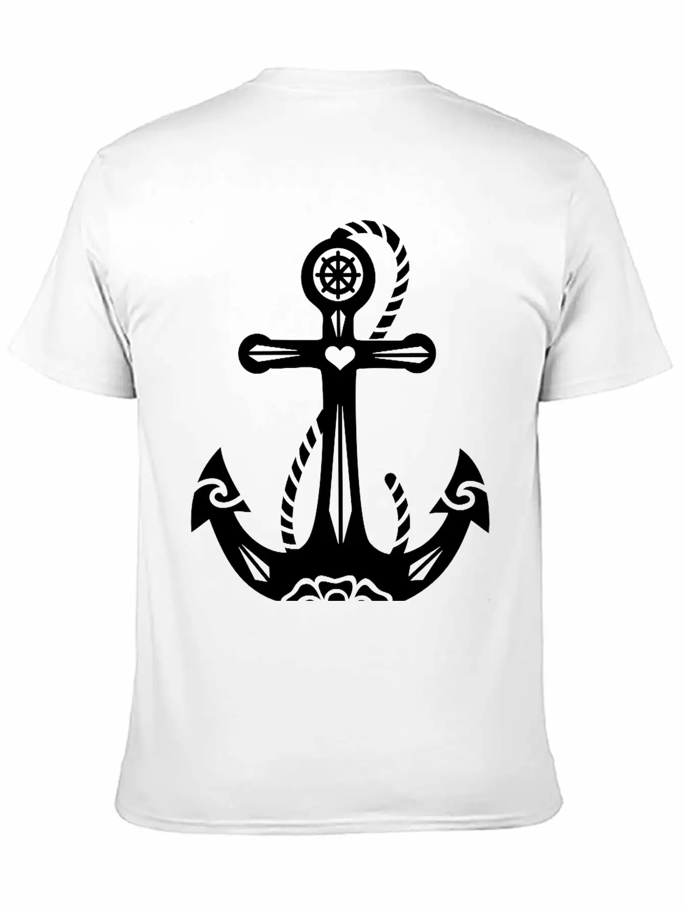 Anchor & Sacred Rose, Symbol Hope, Faith & Love Classic Cotton Tee – Unisex Comfort For Any Season