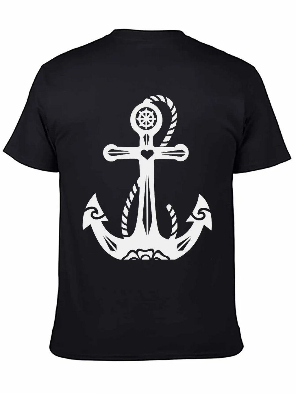 Anchor & Sacred Rose, Symbol Hope, Faith & Love Classic Cotton Tee – Unisex Comfort For Any Season