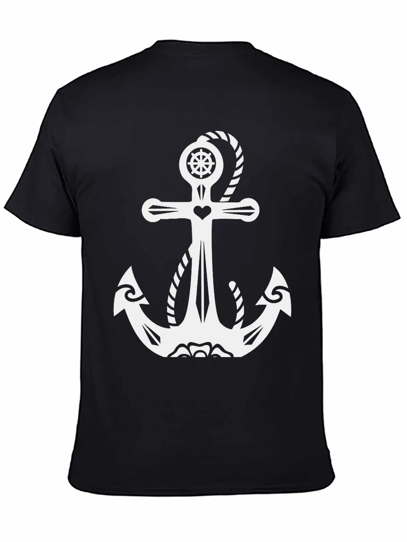 Anchor & Sacred Rose, Symbol Hope, Faith & Love Classic Cotton Tee – Unisex Comfort For Any Season