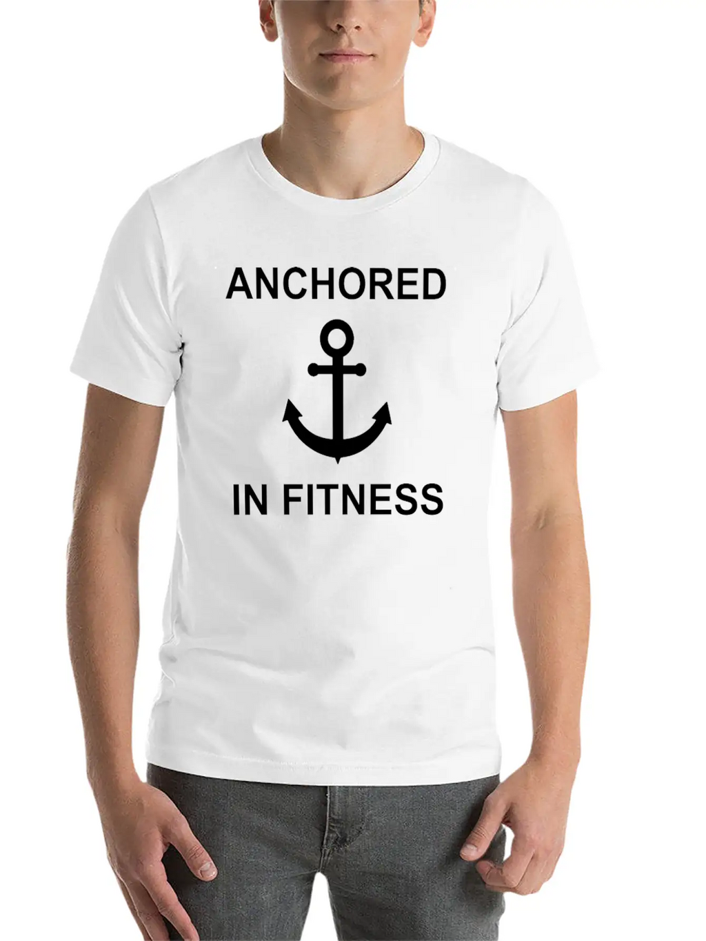 Anchored In Fitness Stylish Everyday T-Shirt – Unisex Basic Cotton Tee