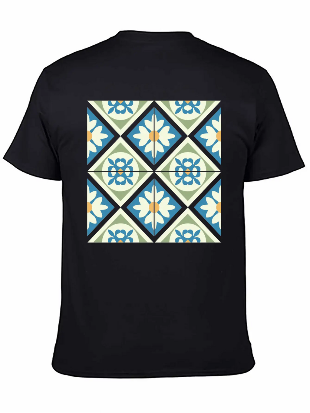 Andalusian Tiles 13 Timeless Short Sleeve Tee – Comfy And Minimalist Design