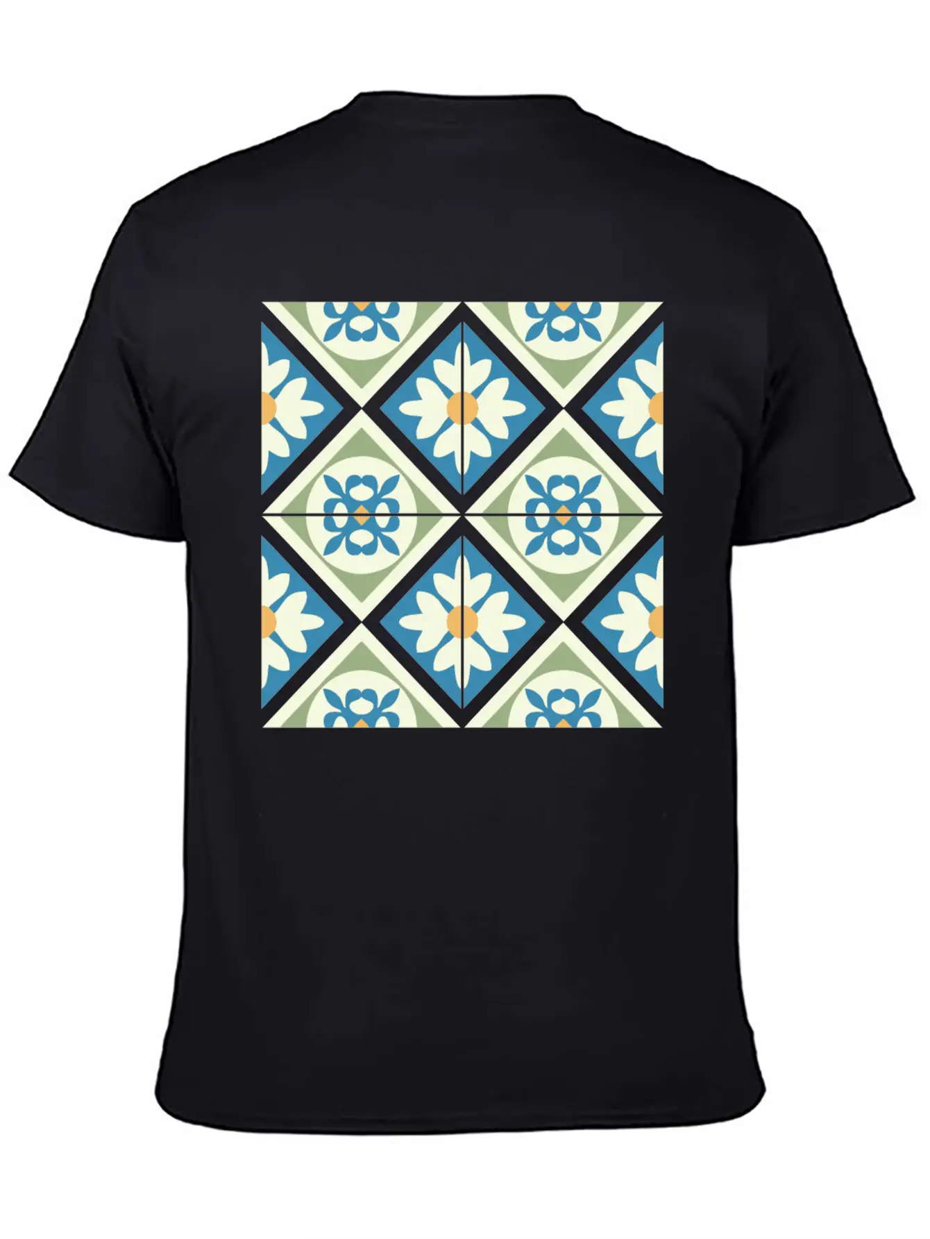 Andalusian Tiles 13 Timeless Short Sleeve Tee – Comfy And Minimalist Design