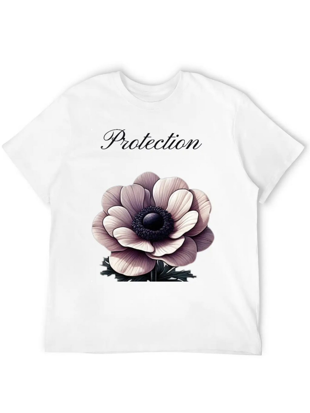 Anemone Shield: A Symbol Of Protection Essential Cotton Tee For Daily Outfits – Unisex Style