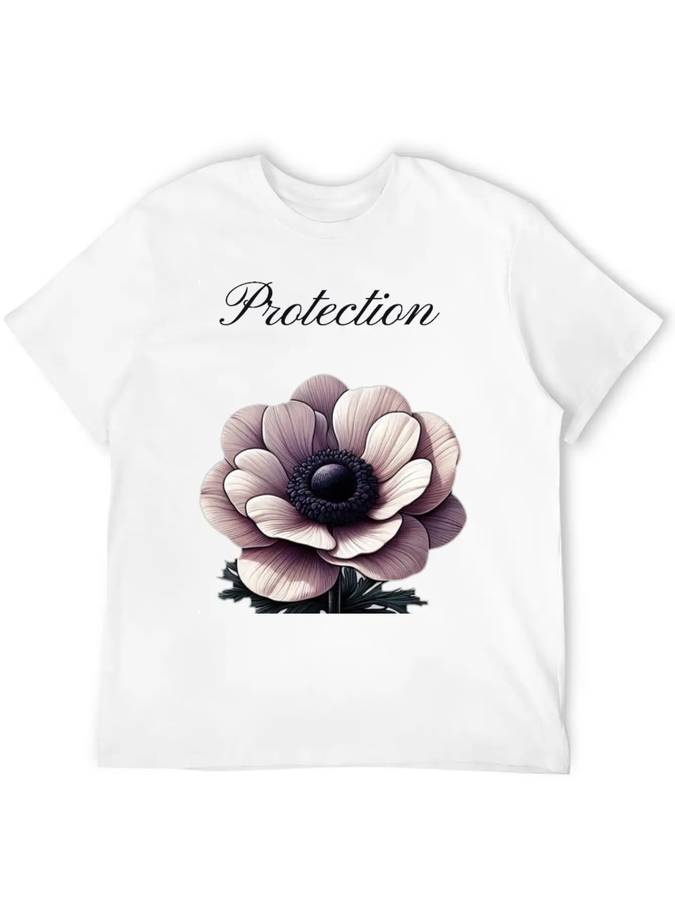 Anemone Shield: A Symbol Of Protection Essential Cotton Tee For Daily Outfits – Unisex Style