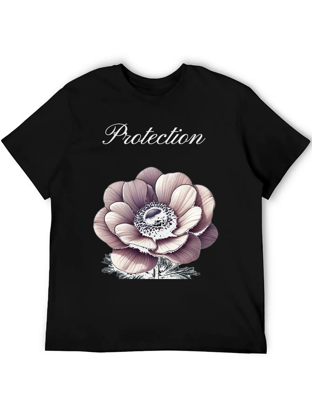 Anemone Shield: A Symbol Of Protection Essential Cotton Tee For Daily Outfits – Unisex Style