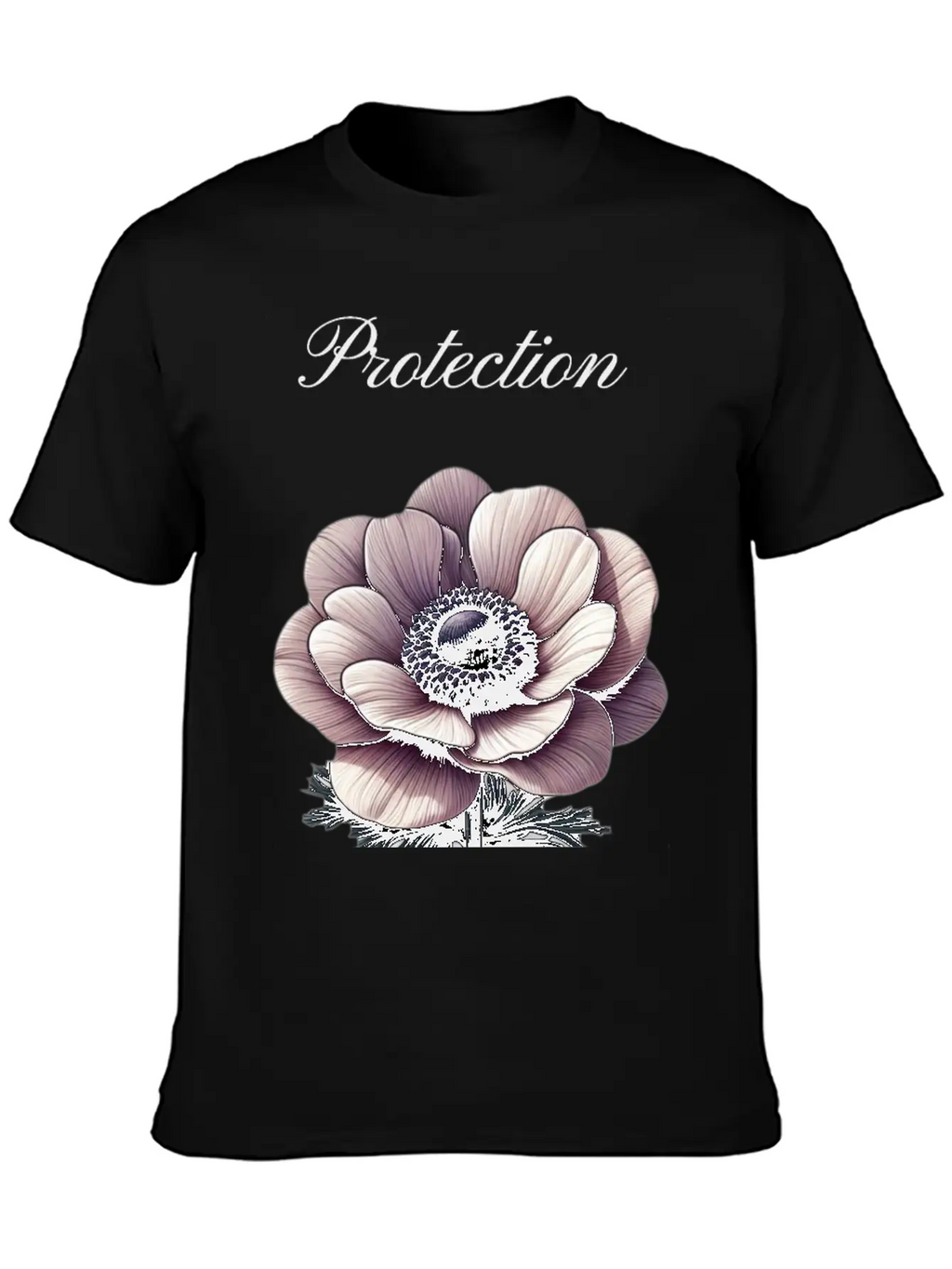 Anemone Shield: A Symbol Of Protection Essential Cotton Tee For Daily Outfits – Unisex Style