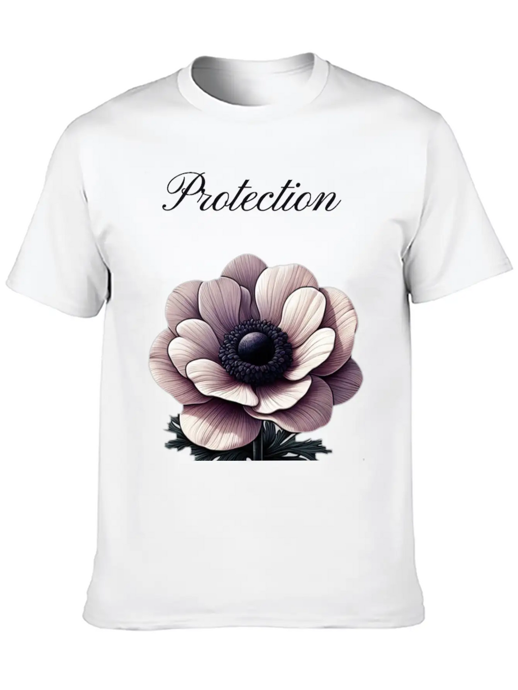 Anemone Shield: A Symbol Of Protection Essential Cotton Tee For Daily Outfits – Unisex Style