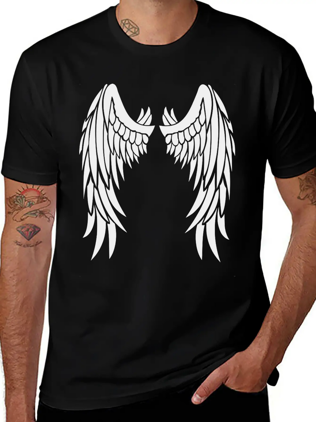 Angel Wings Stylish Everyday T-Shirt – Unisex Basic Cotton Tee
