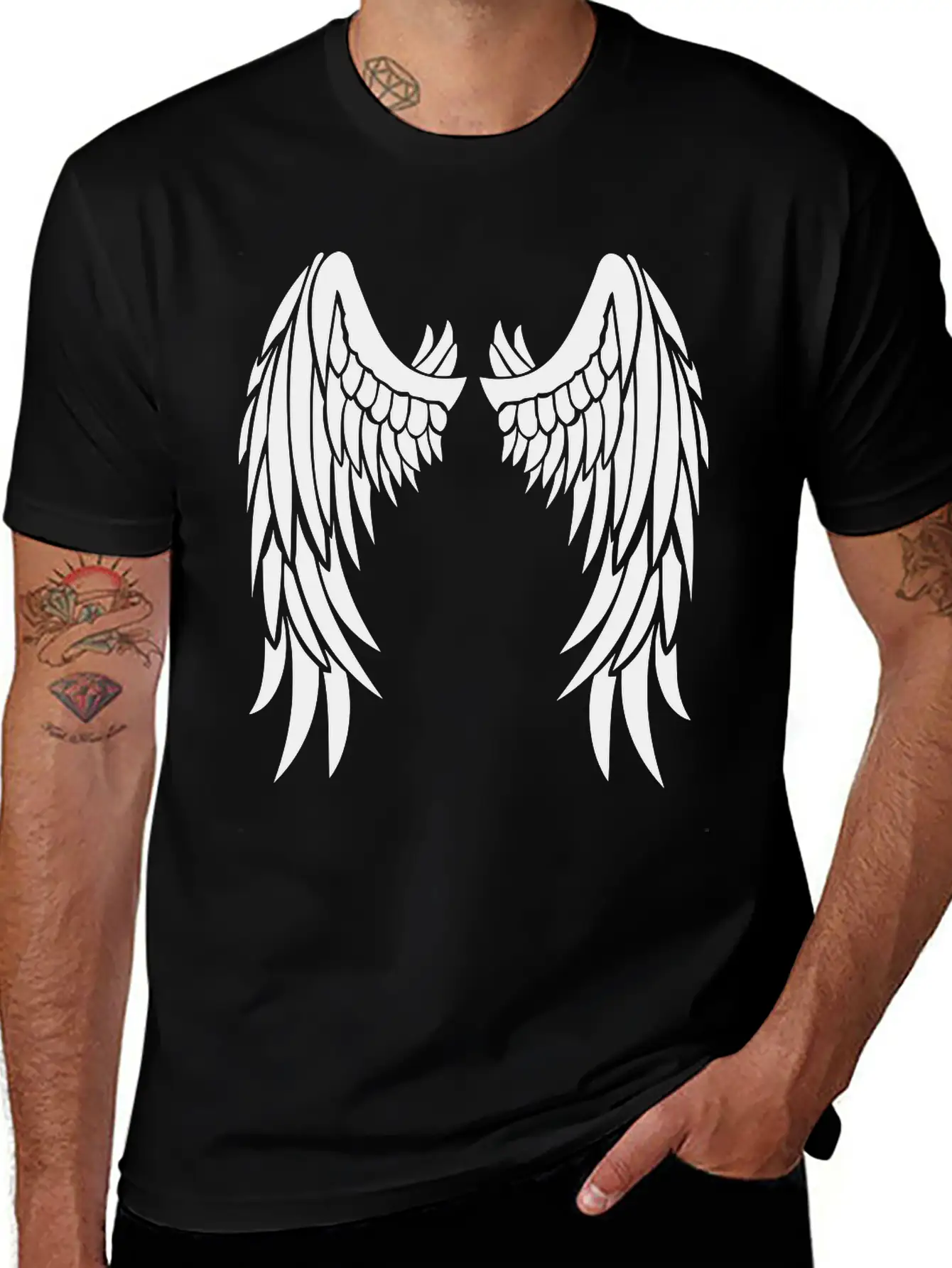 Angel Wings Stylish Everyday T-Shirt – Unisex Basic Cotton Tee