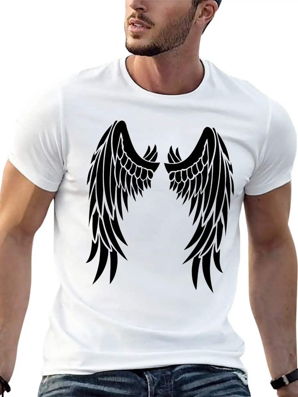Angel Wings Stylish Everyday T-Shirt – Unisex Basic Cotton Tee