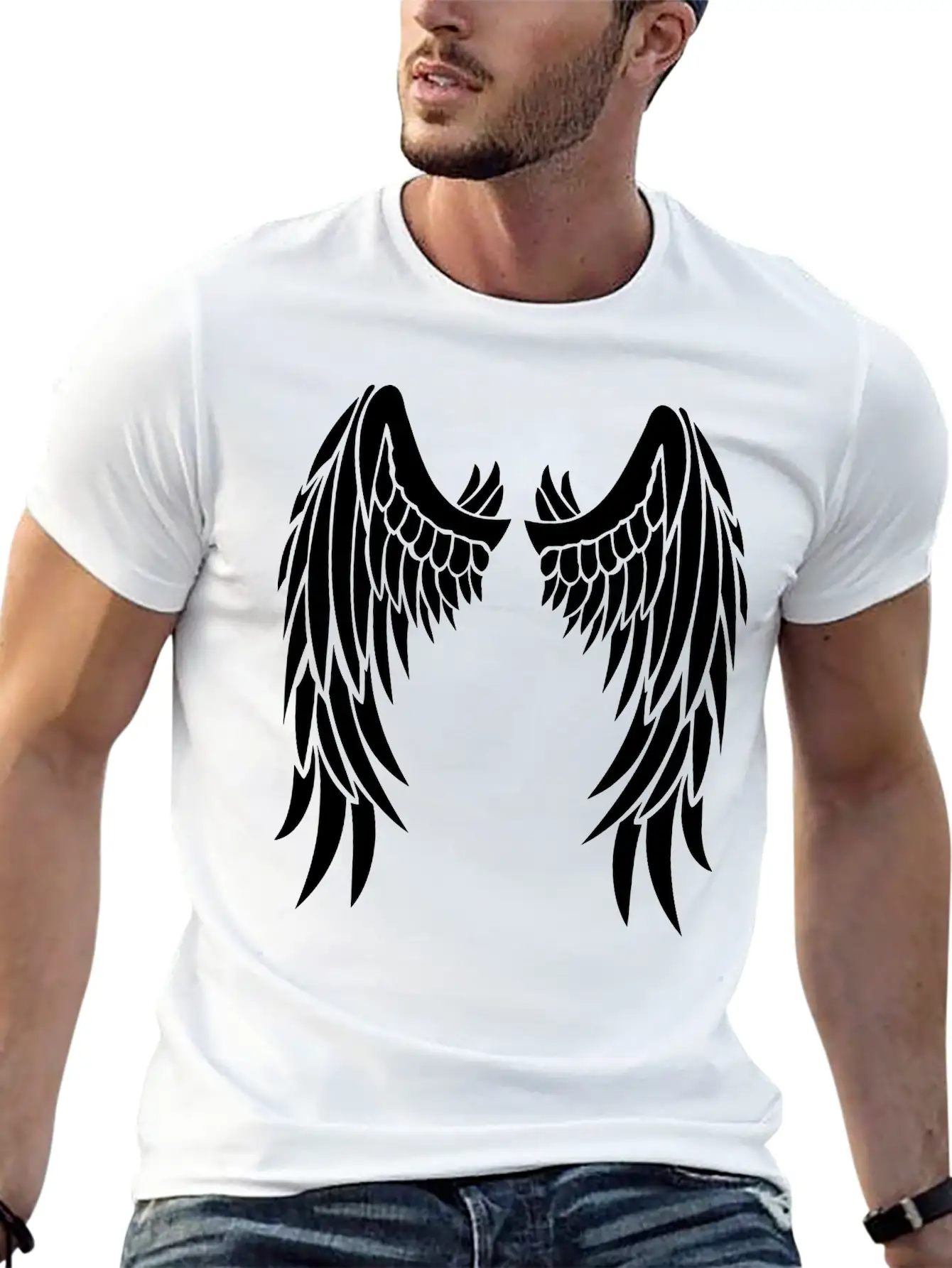 Angel Wings Stylish Everyday T-Shirt – Unisex Basic Cotton Tee