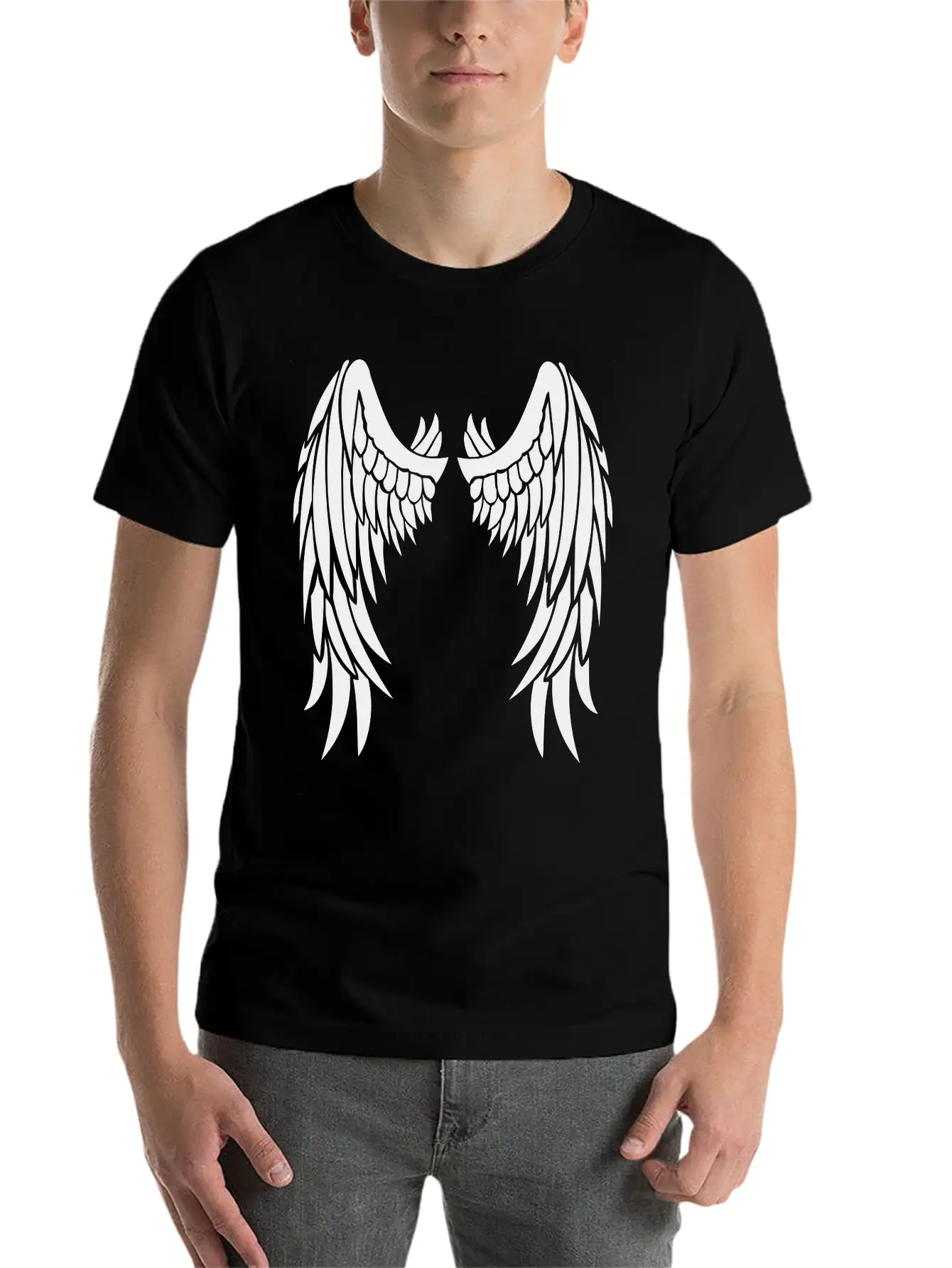Angel Wings Stylish Everyday T-Shirt – Unisex Basic Cotton Tee