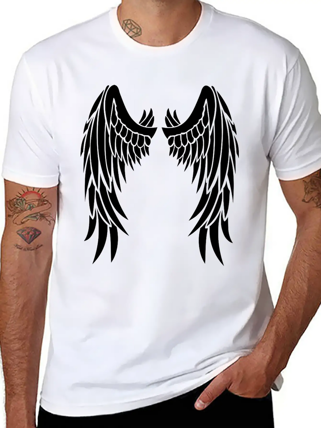 Angel Wings Stylish Everyday T-Shirt – Unisex Basic Cotton Tee