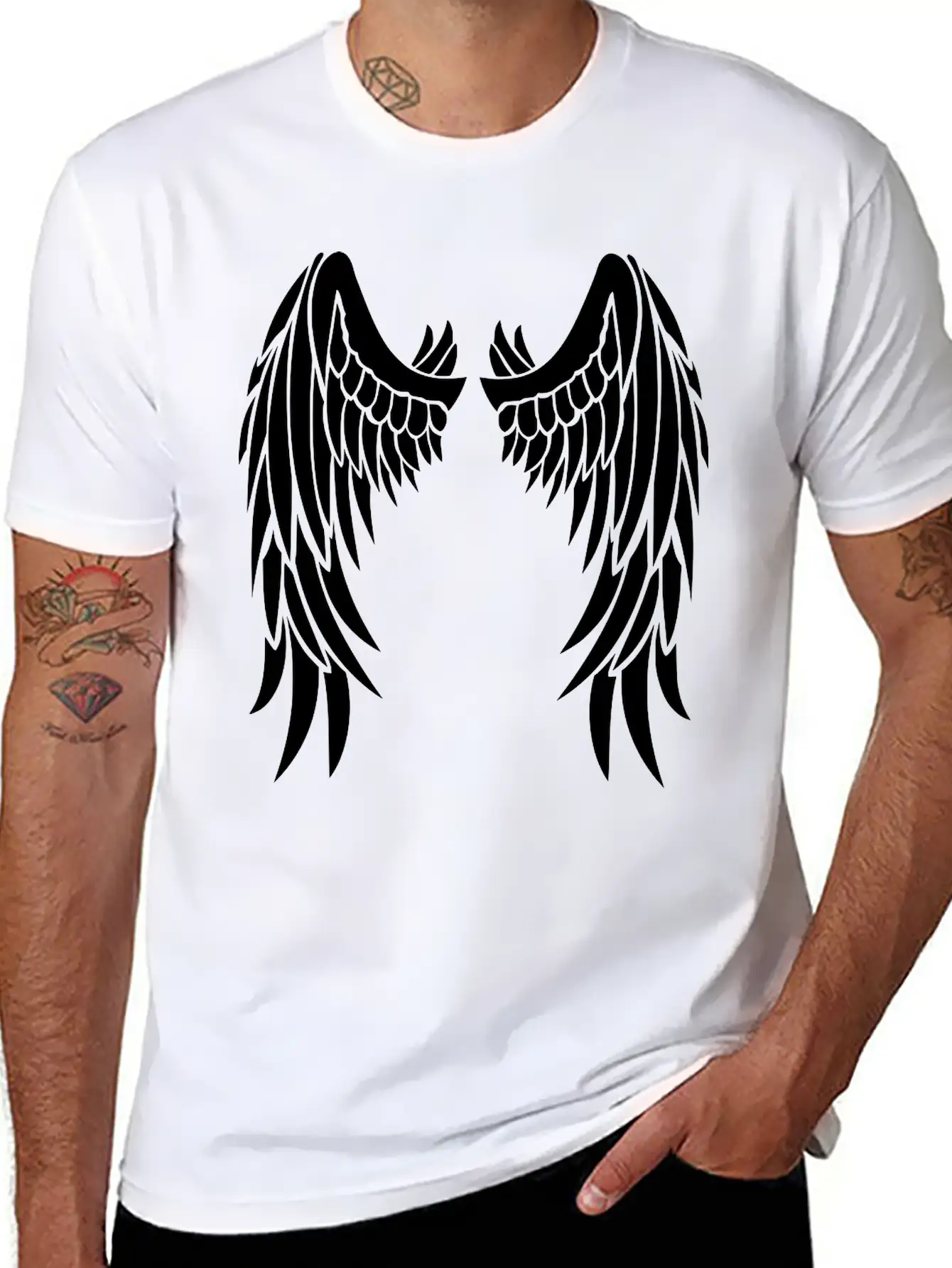 Angel Wings Stylish Everyday T-Shirt – Unisex Basic Cotton Tee