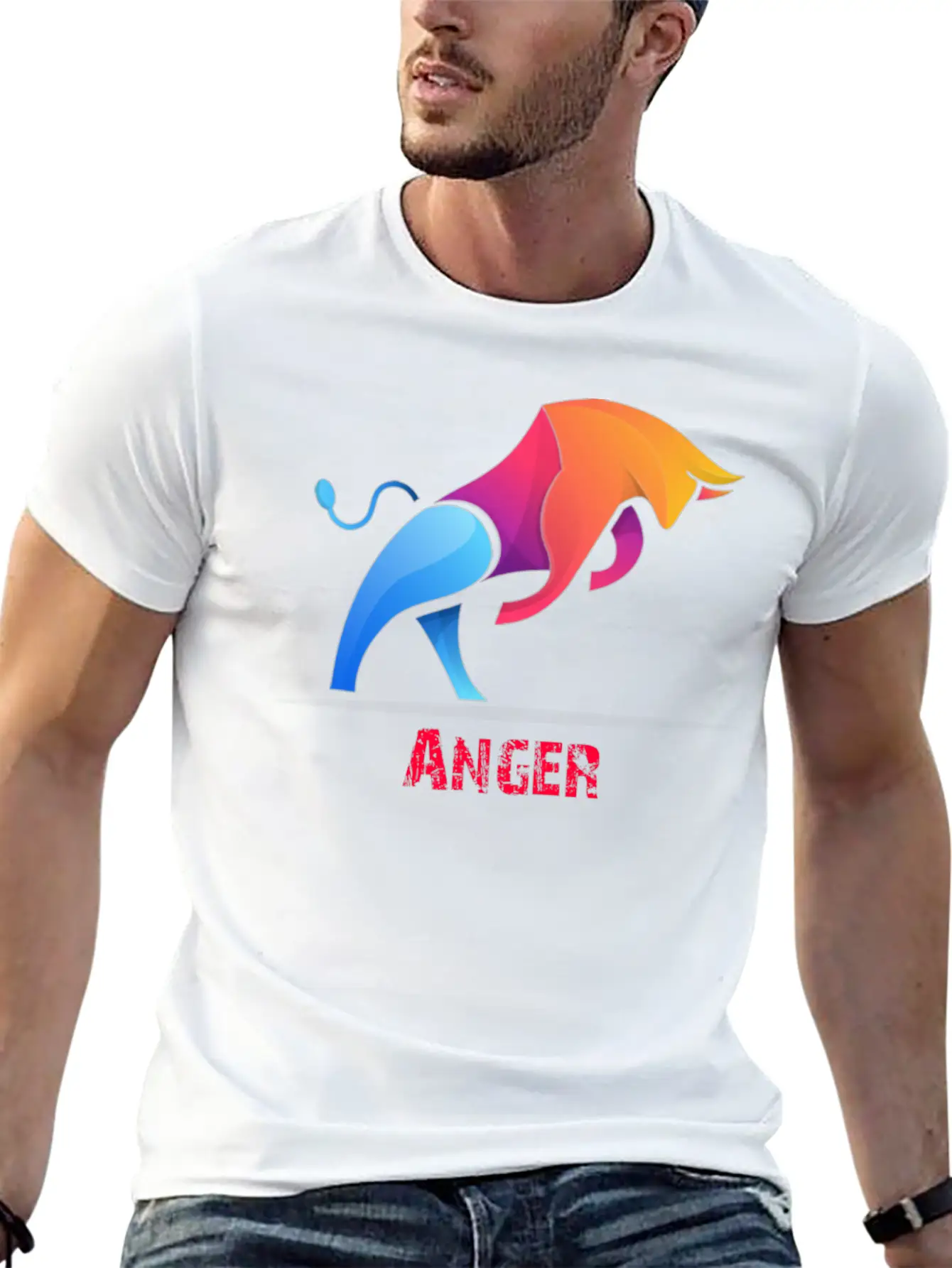 Anger Breathable Graphic T-Shirt – Perfect For Casual Days