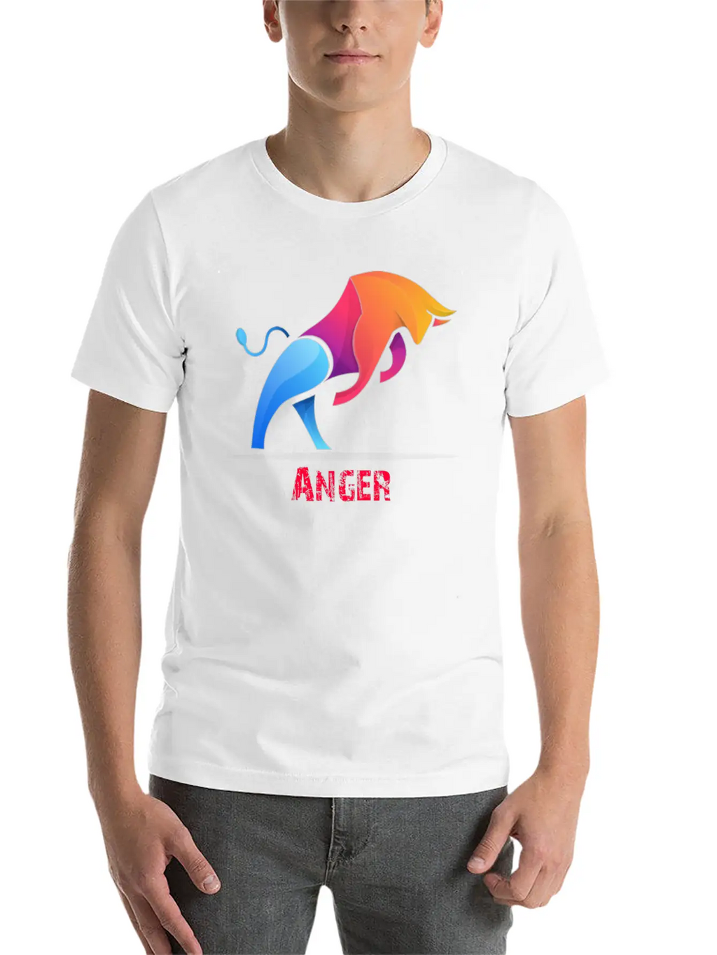 Anger Breathable Graphic T-Shirt – Perfect For Casual Days