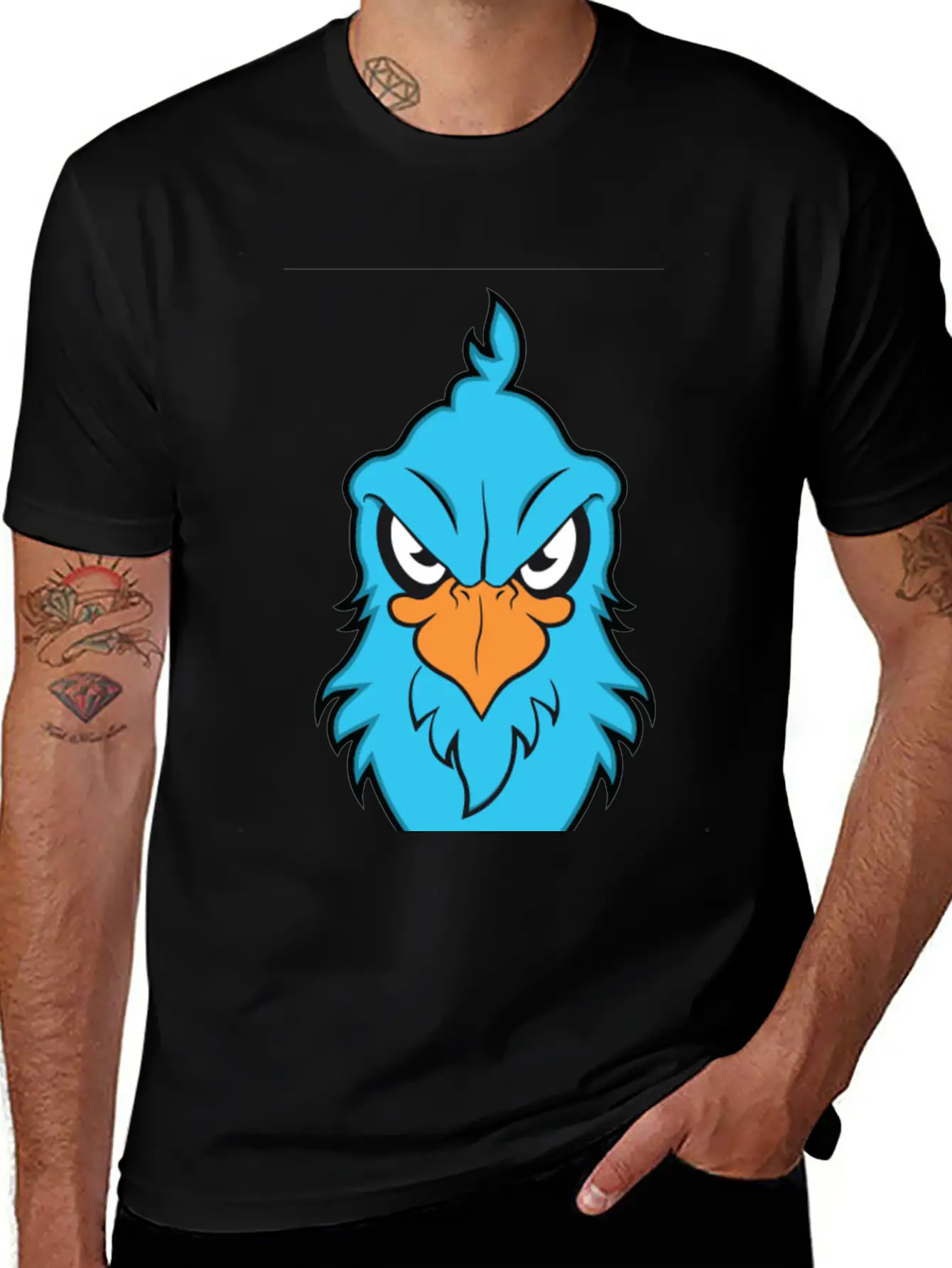 Angry Eagle Breathable Soft Cotton T-Shirt – Timeless Casual Look
