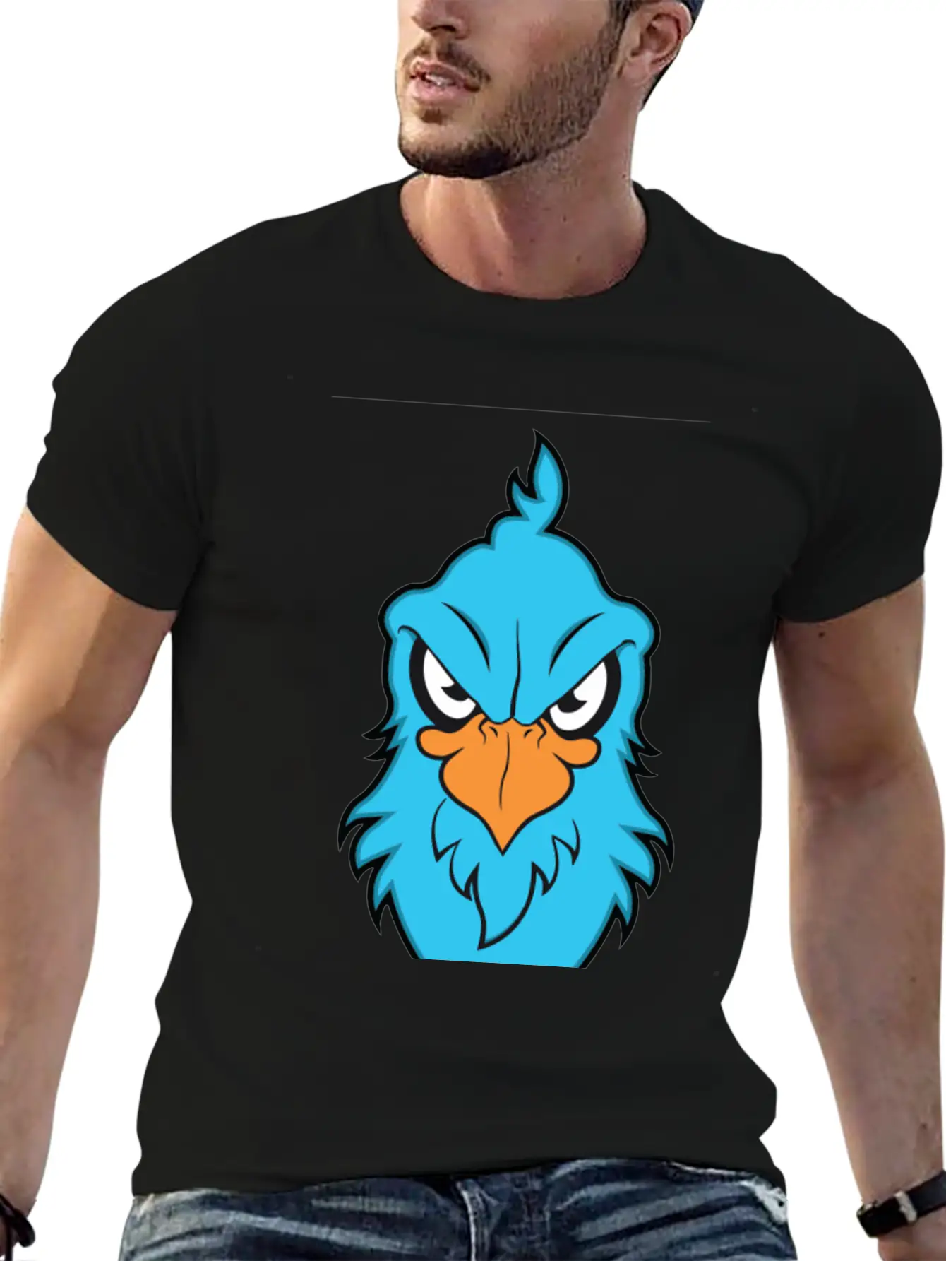 Angry Eagle Breathable Soft Cotton T-Shirt – Timeless Casual Look