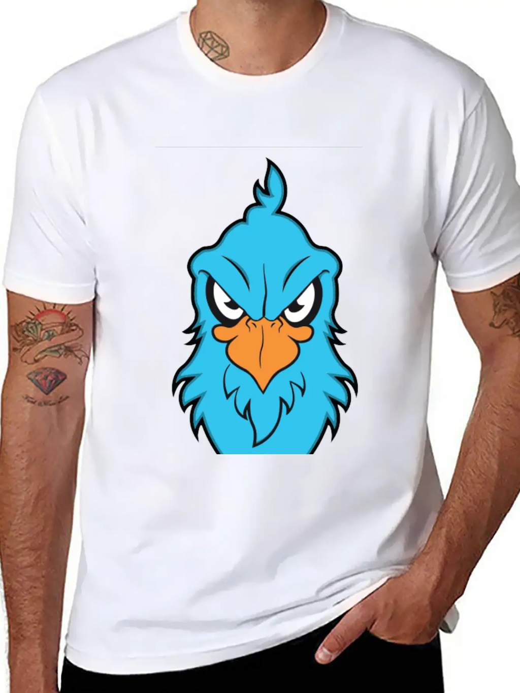 Angry Eagle Breathable Soft Cotton T-Shirt – Timeless Casual Look
