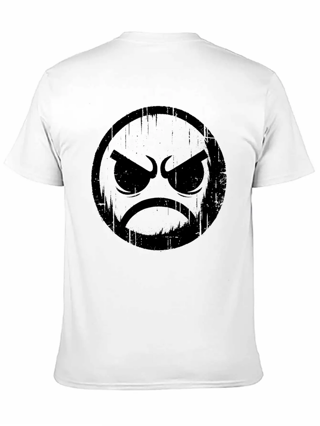 Angry Face Relaxed Everyday Tee – Lightweight And Durable Cotton