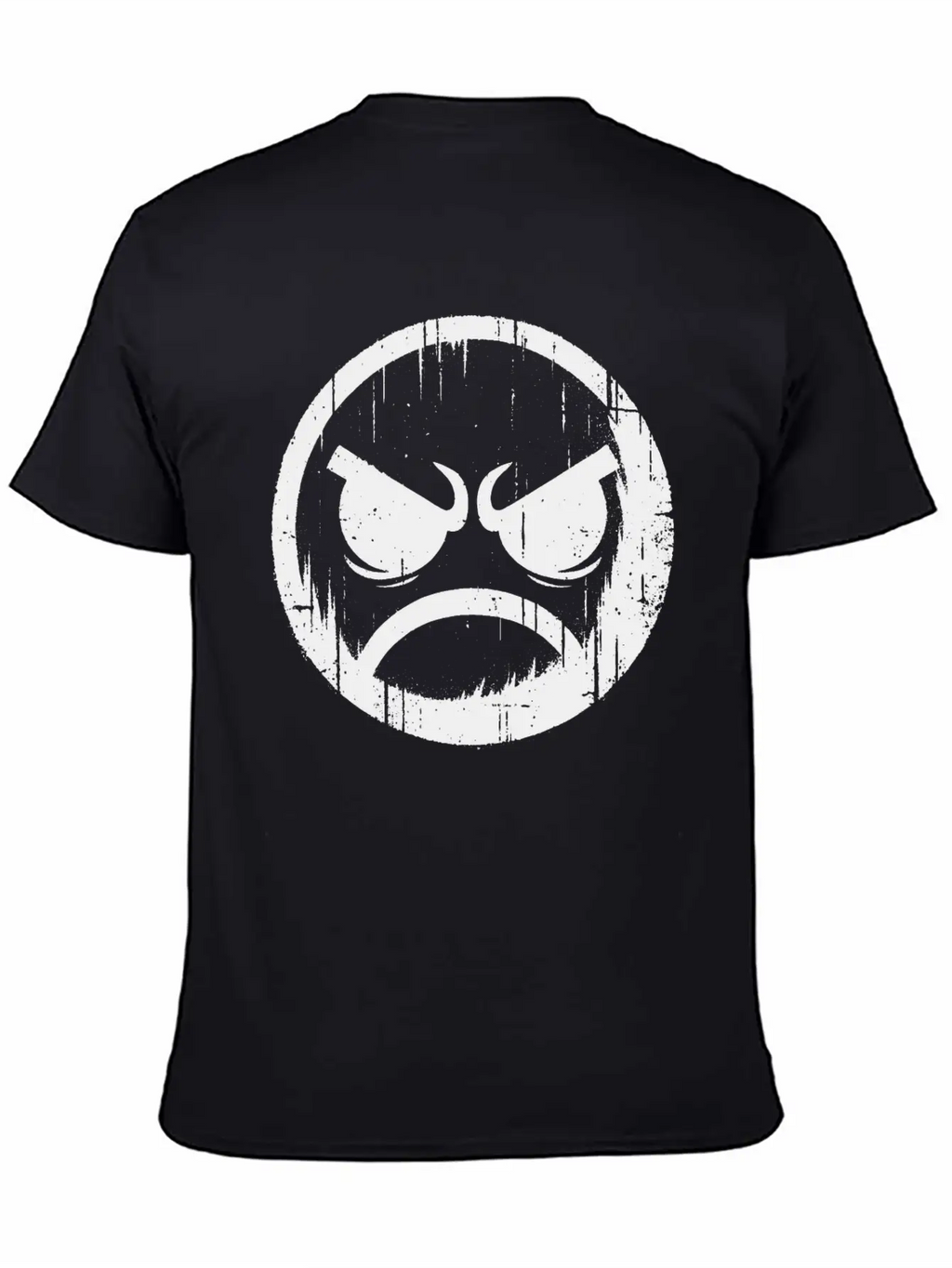 Angry Face Relaxed Everyday Tee – Lightweight And Durable Cotton