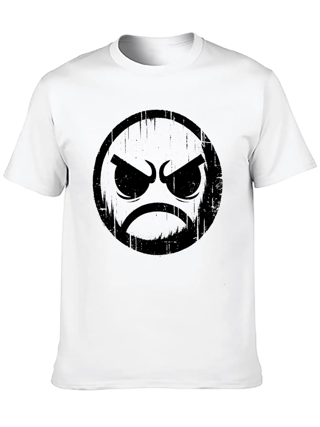 Angry Face Timeless Short Sleeve Tee – Comfy And Minimalist Design