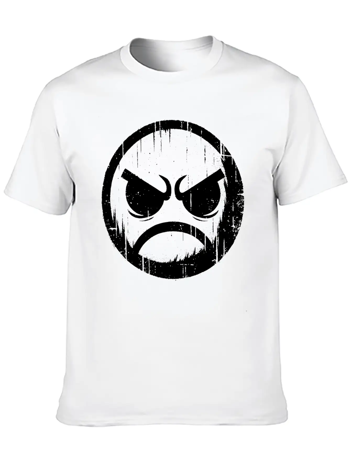 Angry Face Timeless Short Sleeve Tee – Comfy And Minimalist Design