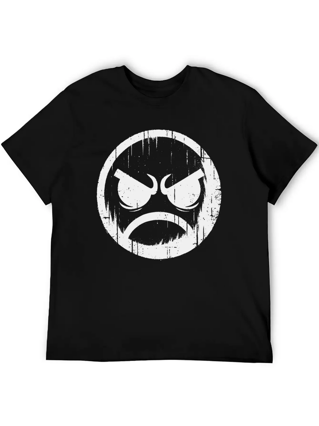 Angry Face Timeless Short Sleeve Tee – Comfy And Minimalist Design
